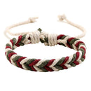 DIY Handmade Weave Rope Bracelet Colorful Ethnic Bangles Jewelry (Style 2) A