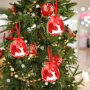 Christmas Tree Pendant Cute Ball Ornaments Home Decor for Xmas (A-9.7cm) A