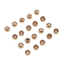 3.3mm - 3.8mm Brass Fly Fishing Tying Bead Nymph Head Ball Bead (100 Pieces)