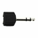 6.35mm Male Plug to Dual 3.5mm Stereo Jack Female Socket Splitter Connector A1R1