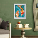 5D DIY Full Drill Diamond Painting Abstract Fish Cross Stitch Embroidery
