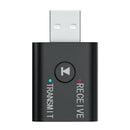 For Car TV PC Bluetooth5.0 Receiver Transmitter USB 3.5mm Music Wireless Adapter