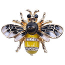 Fashionable Bumble Bee Crystal Brooch Pin Costume Badge Party Jewelry Gift FJ9O4