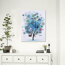 5D DIY Special Shaped Diamond Painting Blue Tree Cross Stitch Embroidery