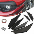 4PCS Universal Car Front Bumper Lip Splitter Fins Body Spoiler Canards Refit  ME