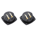2pcs Car Stereo 2-Way Speaker Box Terminal Binding Post Round Spring Cup