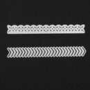 2pcs Lace Decorations Cutting Dies Stencils Scrapbook Embossing DIY Cards
