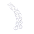 9 Pairs White  EAR STRETCHING KIT Spiral Taper Tunnel Stretchers Expanders Plugs