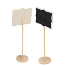 10x Mini Blackboard Chalkboard Rectangle + Angle Wedding Table Number SiVN J  JR