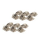 6pcs Spring Loaded Hinge Support Overhead Cabinet Door Stainless Steel Hinge