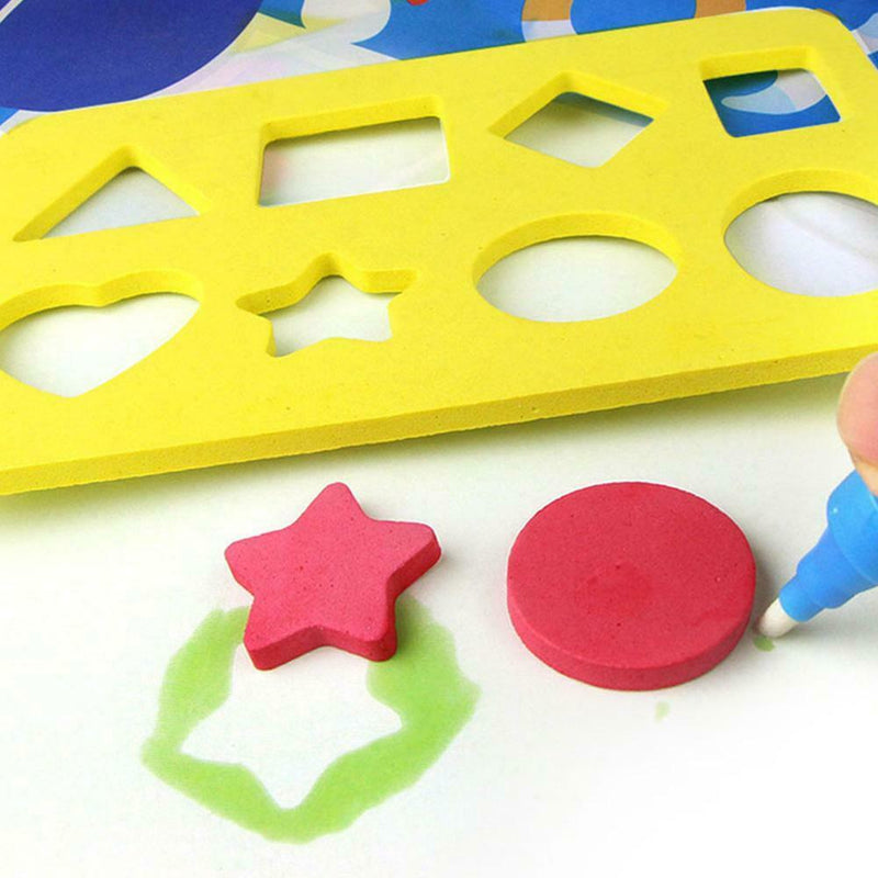 Water Painting Puzzle Cartoon EVA Stamp/Seal Small Water Canvas Assistant A