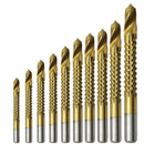 10Pcs Power Drill & Saw Set 4241 High Speed Steel Woodworking Wood Twist Dr