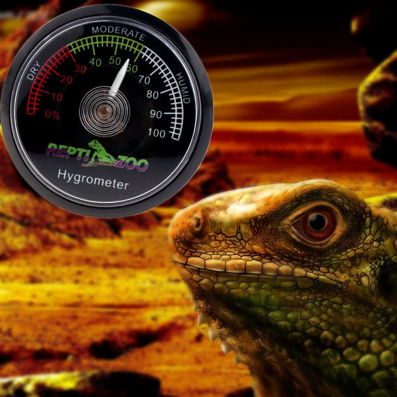 Vivarium Reptile Tortoise Terrarium Hygrometer Humidity Meter Gauge Rearing Box