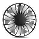 USB Rechargeable Wearable Portable Mini Hand Free Fan Neckband Fan (Black)