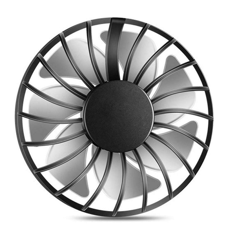 USB Rechargeable Wearable Portable Mini Hand Free Fan Neckband Fan (Black)