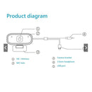 Full HD 1080P Webcam With Microphone 3.5mm Jack USB For PC Desktop Laptop