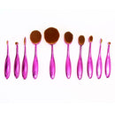 10Pcs Makeup Brushes Tool Powder Foundation Toothbrush Brush Purple
