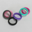 Women/Men's Silicone Wedding Ring,Silicone Wedding Band Various Colors,6 Pa