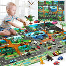 Dinosaur Traffic Road Baby Play Mat Kids Climb Floor Game Pad (130 X 100cm) A
