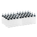 40x Clear Empty Squeeze Bottles Glue Applicator Condiments Sauces Dispenser 30ml