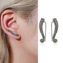 Ear Climber Octopus Tentacle Ear Crawler Women Metal Cuff Stud Unique Desig N0K0