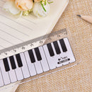 Creative Piano Keyboard Ruler 15cm 6in Musical  Black and White Plastic3C
