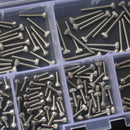 180pcs 304 Stainless Steel Cylindrical Hex Screw Nut Combination M2 A2- BOZ