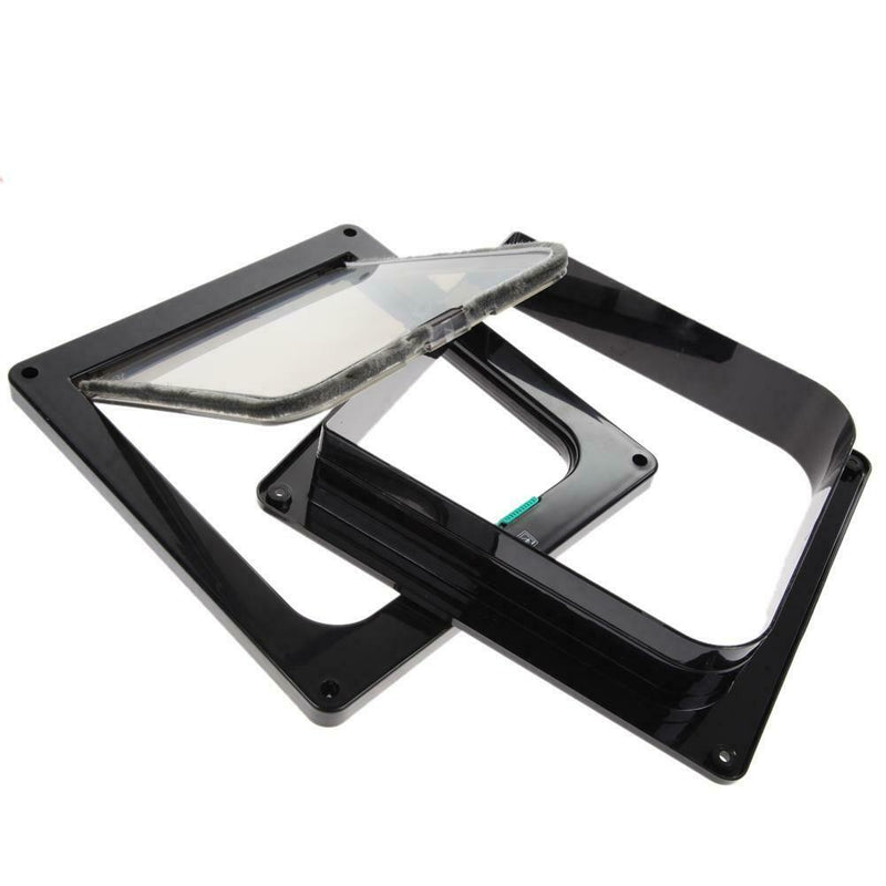 Pet Cat Puppy Dog Supplies Lock Lockable Safe Flap Door Black L A