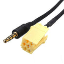 High Quality Car Accessory 6Pin to 3.5mm AUX Stereo Audio Line Input Cable  Z2D4
