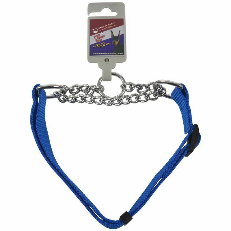 Gear Martingale Adjustable Choke-Style Dog Collar Blue S9T2