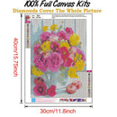 5D DIY Full Drill Diamond Painting Flower Rhinestone Cross Stitch (B865)