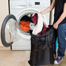 Large Laundry Bag 24 inch X34 inch with Zipper, College Laundry Backpack wi U6Y5