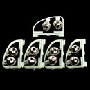 2 Pcs Glow Fishing Twin Bell Rod Clip Bait Fishing Alarm Brand New TOES