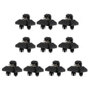 10pcs Black Car Sun Visor Clip Holder Hook for Audi B6 B7 A4L Q5 A7 Q7 Q3