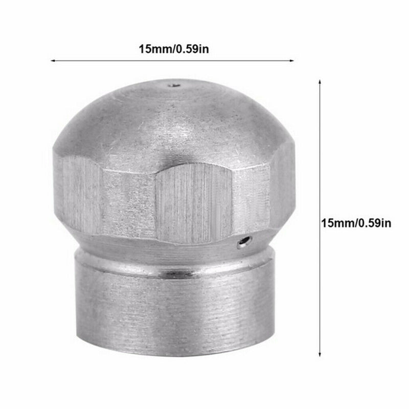 1/8"  Sewer Cleaning Jetter Nozzle 1 Front 3 Back