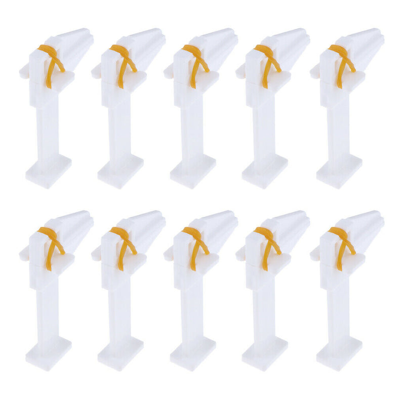 10pcs/set Plastic Nail Repair Clip Nail Tips Reshape Tool Nail Pincher White