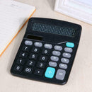 1* Solar Battery Desktop Calculator Basic 12 Digit Office Supplies Large Di J8X2