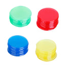 4 Colors Translucent Design Plastic Bingo Chips Markers Tokens for Bingo Cards