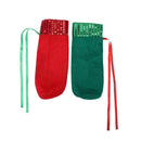 2pcs/set Santa Claus Snowman Christmas Wine Bottle Bag Cover Xmas Ornament