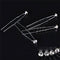 20PCS Clear Crystal Rhinestone Diamante Wedding Bridal Prom Hair Pins Hairpin Gw