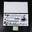 Coffee cup Words wall stickers home decor vinyl decoration
