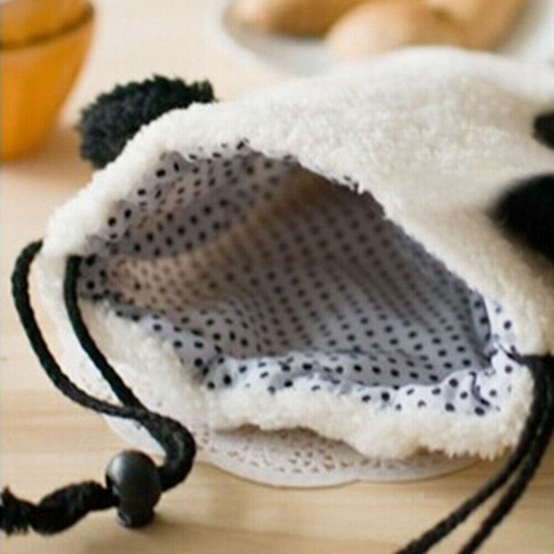 Cartoon Panda Soft Plush Women Makeup Cosmetics Storage Pouch Crossbody Bag Gift
