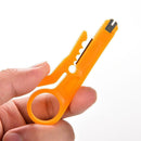 Wire Stripper Crimper Pliers Crimping Tool Cable Stripping Cutter (Yellow)