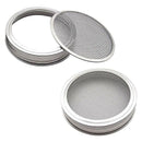 Set of 2 Stainless Steel Sprouting Jar Lid Kit for Superb Ventilation Fit f S9V6