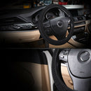 15" Car Truck Soft Steering Wheel Cover Black Elastic Ice Silk Auto Car Decor