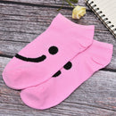 5Pairs Women Socks Candy Color Socks Slippers Short Ankle Socks Smile Socks OZ