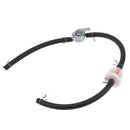 470mm/18.5" Inline Fuel Tank Tap Petcock Hose Kit Filter For ATV motorcycle SUV