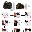 2 Boxed Press Stud Popper Fastener Punch Tool Kits for Leather Bag Clothes