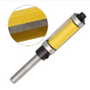 1/4'' Shank Woodworking Tool Flush Trim Router Bit with Bearing 1'' Yellow