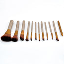 Pro 12pcs Makeup Brushes Powder Foundation Eyeshadow Eyeliner Lip Brush Set Tool